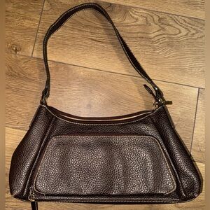 Villager Dark Brown Textured Shoulder Bag